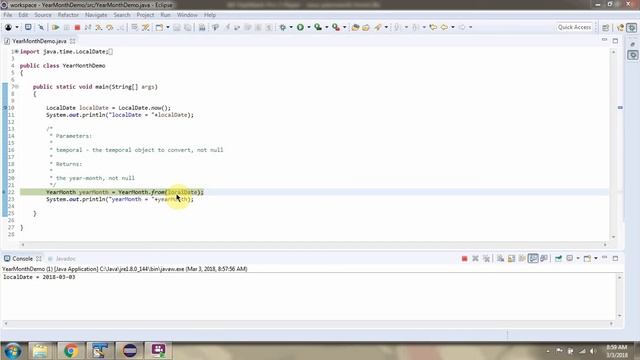 How to use from method of YearMonth Class? | Java 8 Date and Time смотреть онлайн