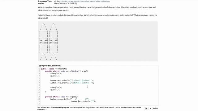 Java Practice-it Introduction to Java Programming | Exercise 1.11 TwoRockets смотреть онлайн