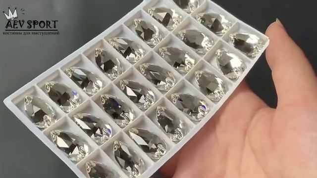 Стразы пришивные (камни) слеза, капля Teardrop10.5*18mm Crystal Clear 12 шт. смотреть онлайн
