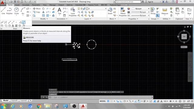 Autocad lesson 4- spline CV, ray, divide, measure, wipeout, revision cloud, donut, helix..!! смотреть онлайн