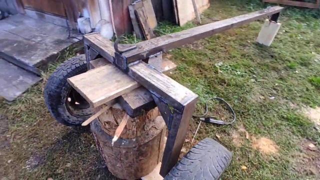Трелевочная тележка для перевозки бревен. смотреть онлайн