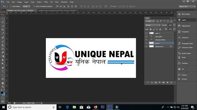How to make 3D logo in Photoshop | Logo Design Photoshop Tutorial | How to Make 3D Text in Photosho смотреть онлайн