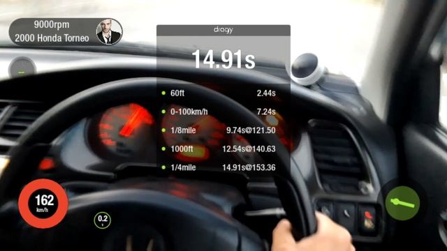 замер сток honda accord h22a 100-200 при установке длинной 5 передаче 0.685 смотреть онлайн