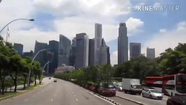 Singapore из окна автобуса смотреть онлайн