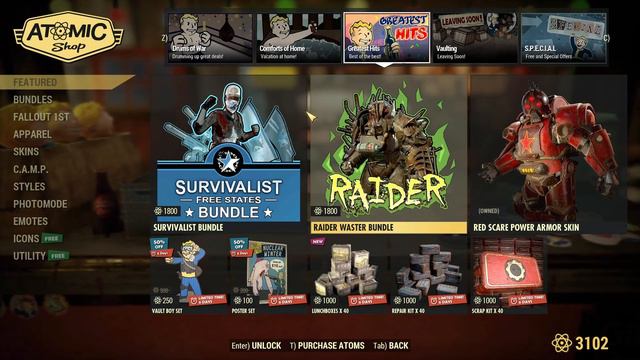 Fallout 76 Atomic Shop Update June 8th 15th 2021 смотреть онлайн