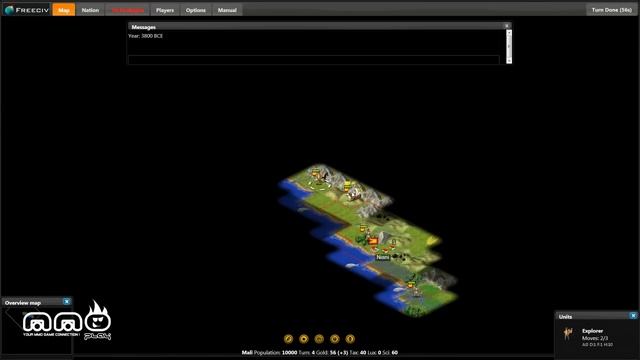 Freeciv Gameplay First Look - HD