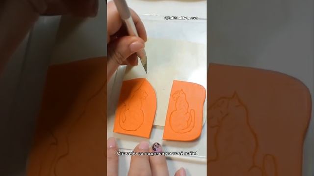 Делаю эффектные серьги с тиграми из полимерной глины #Shorts смотреть онлайн