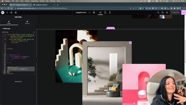 CREATE DRAGGABLE ELEMENTS (IMAGES, ICONS, CONTAINERS) - Unique feature смотреть онлайн
