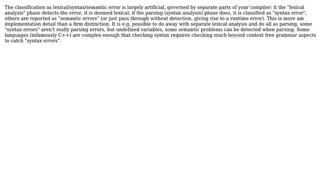 Is this a syntax error or a semantic error? (2 Solutions!!) смотреть онлайн