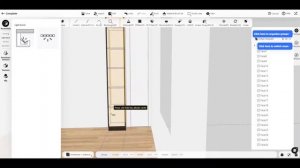 Создание шкафа-витрины в Хоумстайлер