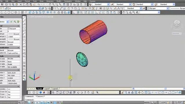 Autocad 2012 Tutorial Make Shell 2D tO 3D Tanki смотреть онлайн