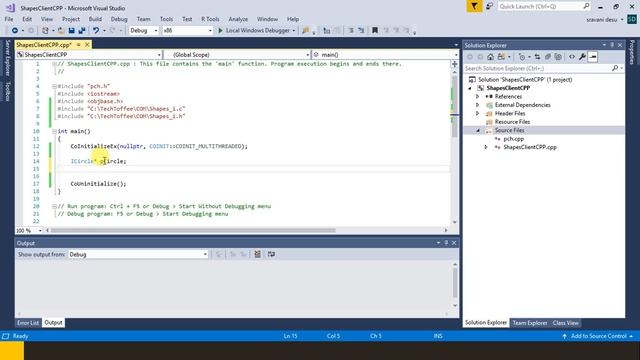Call C++ COM DLL from C++ Client смотреть онлайн