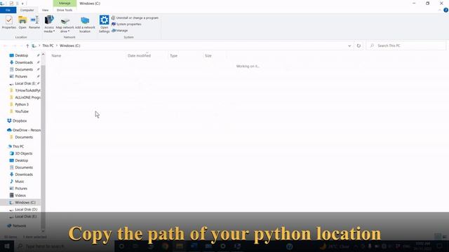 How To Add Python Path Location In Environmental Variables | @ALLinONE Programming