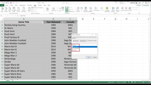 How to Remove Duplicate Rows in Excel смотреть онлайн