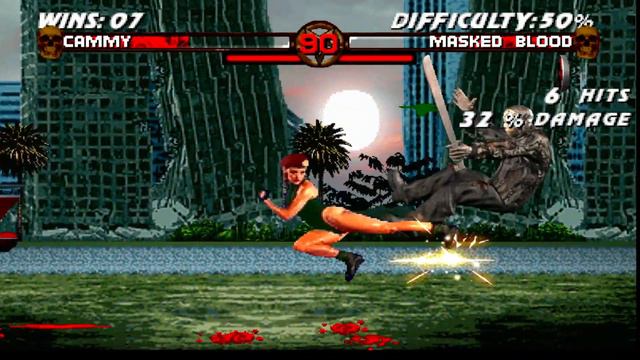 Mortal Kombat Blood Storm Vs Krossed Realms Cammy Playthrough смотреть онлайн