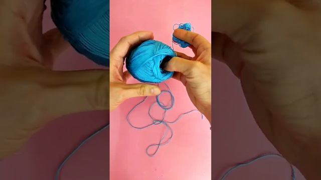 Как вязать в две нити из одного мотка. Вязание лайфхаки