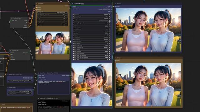 ComfyUI Impact Pack - FaceDetailerPipe with Wildcard (updated) смотреть онлайн