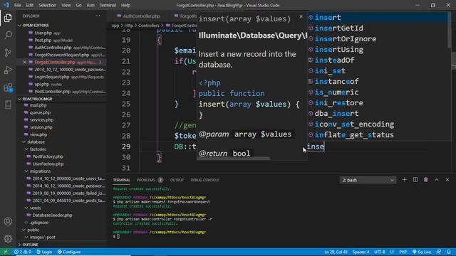 Part 27 Forgot Password Blog manager using React redux Laravel Api смотреть онлайн