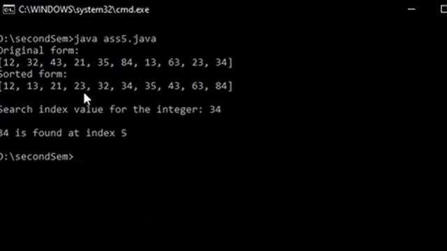 basic Sorting and searching in java sample смотреть онлайн