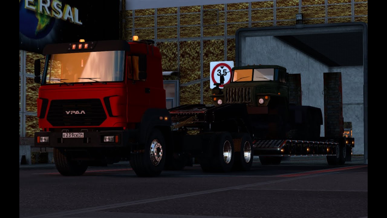 Euro TruckSimulator2✔✔1.48.5.✔✔Ханты-Мансийск-Сургут✔✔Урал 6370✔✔