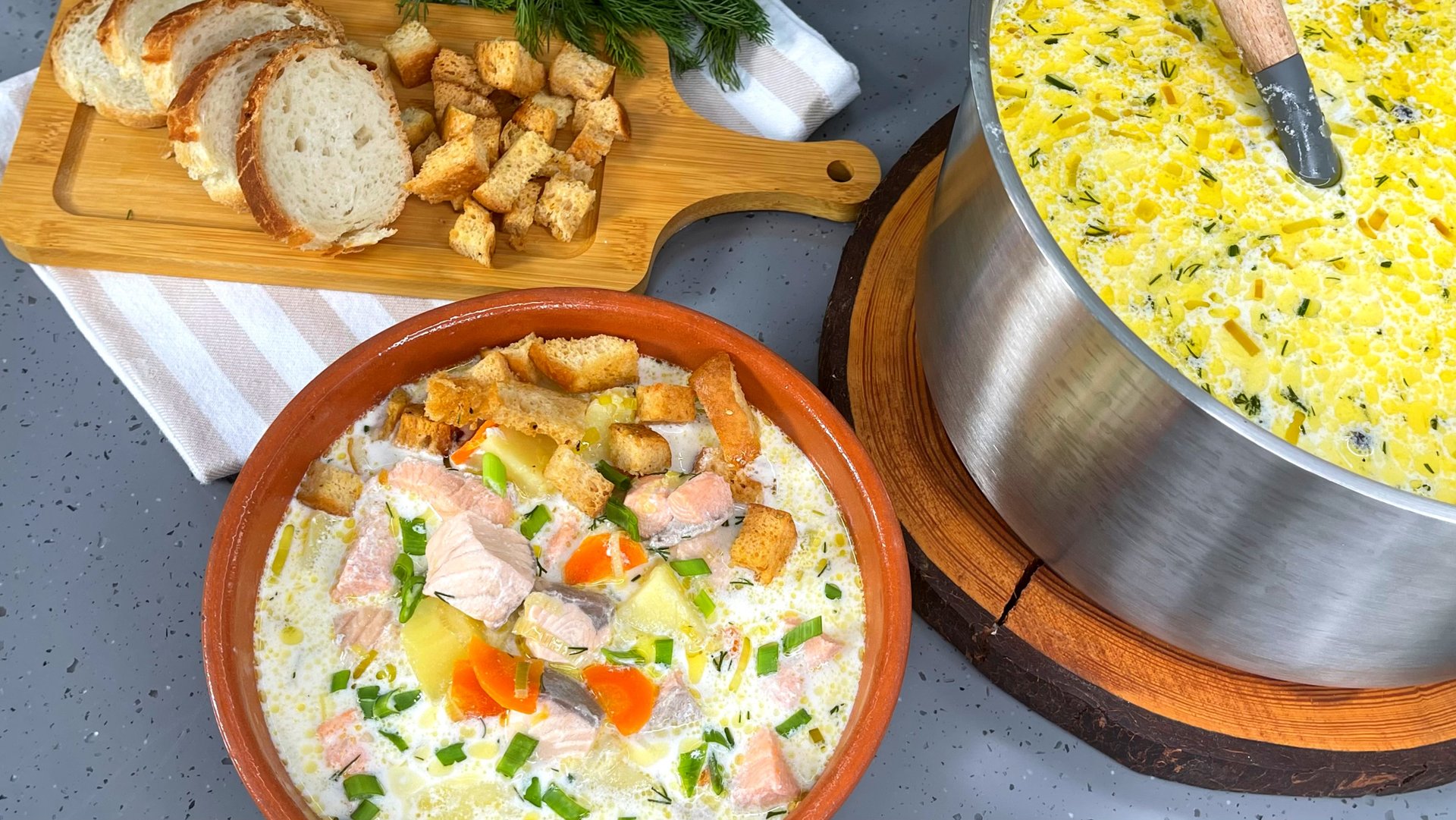 Суп, который "доктор" прописал! ВКУСНАЯ сливочная УХА! Рыбный суп + как ВКУСНО засолить красную рыбу смотреть онлайн