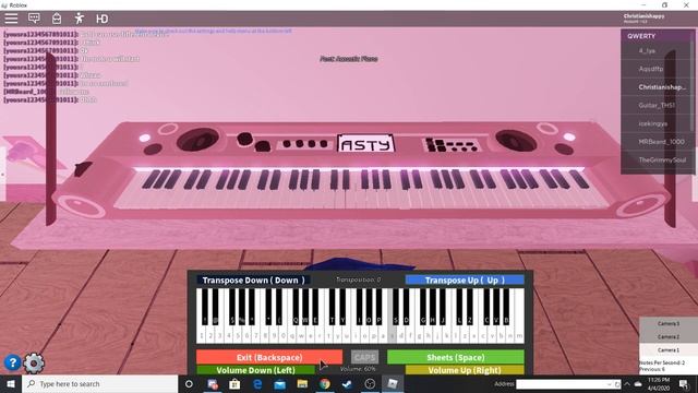 Fur Elise - L. V. Beethoven - Roblox Piano смотреть онлайн