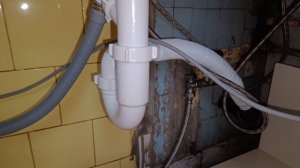 Подключение стиральной машины на кухне/доп работы по коммуникациям