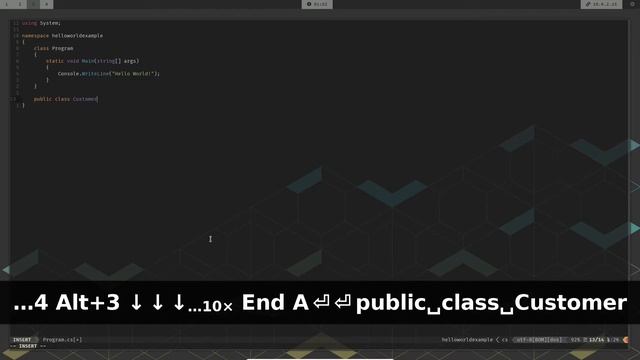 Dotnet Core / C# Development on VIM / NVIM / NeoVim: As efficiently as do with Visual Studio Code. смотреть онлайн