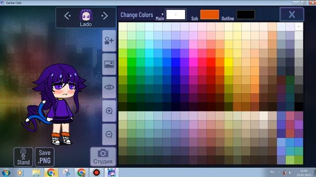 Создаю фиолетовый скин в Гача Клуб смотреть онлайн