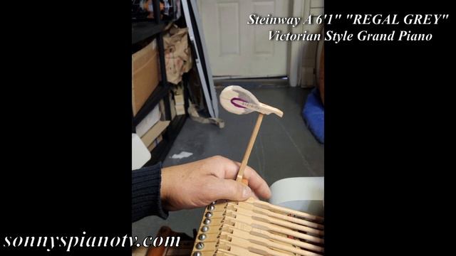 Steinway A 6'1" "REGAL GREY" Piano $11,000 "Shabby Chic" (FOR SALE-) Custom Work of Art, Restored! смотреть онлайн
