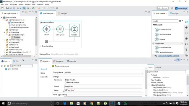 Anypoint Studio 6.0 (Mule ESB Runtime - 3.8.0) - Java Component смотреть онлайн