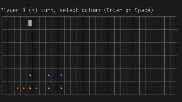 gofour, Connect Four in terminal смотреть онлайн