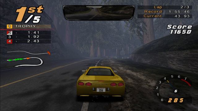 30-Need For Speed Hot Pursuit 2 (PS2) Чемпионат событие 25г.3, получаем ретро ачивки
