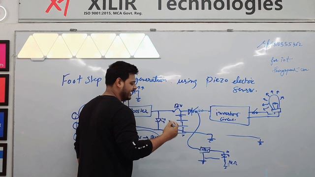 Footstep Power Generation using Piezoelectric sensors | Inspire Award | Best Engineering Project смотреть онлайн