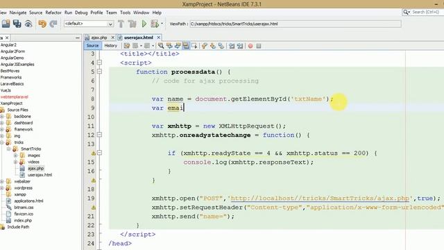 Smart Programming Tricks for beginners (Part 8) AJAX Request in javascript | XMLHttpRequest Object смотреть онлайн