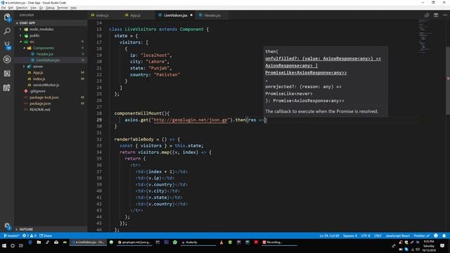 Socket.io & WebSockets #7 - Get Location Information of User смотреть онлайн