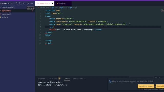 How To Link Html With Javascript |javascript file html se kaise link kare смотреть онлайн