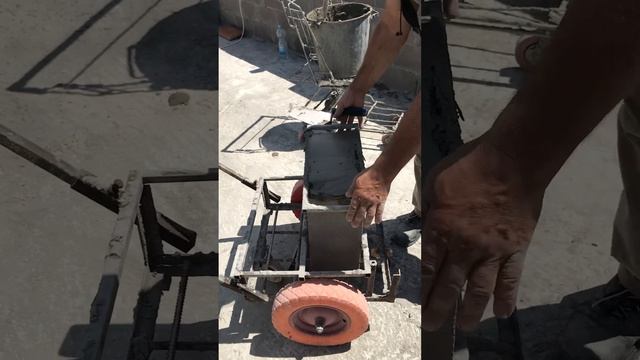 Кладка блока . Шнурка