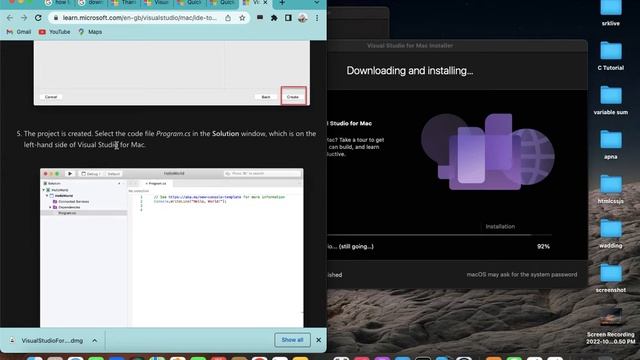 How to download Visual Studio IDE in macOS, DotNet C# Visual studio IDE download смотреть онлайн