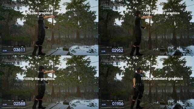Final fantasy XV - around lowest spec benchmark смотреть онлайн