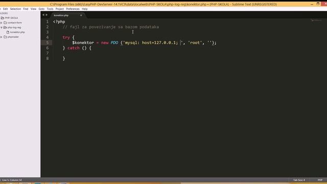 PHP PDO - Login Register - povezivanje na bazu - 2.deo смотреть онлайн