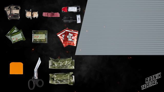 ВАРИАНТ 2 ОТРЫВНОЙ Аптечный подсумок эшелонированный от Ratnik-Tactical + 2 подсумка по бокам