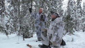 Охота на ГЛУХАРЯ Зимой. Ради таких моментов стоит ходить в тайгу. Подход к глухарю.