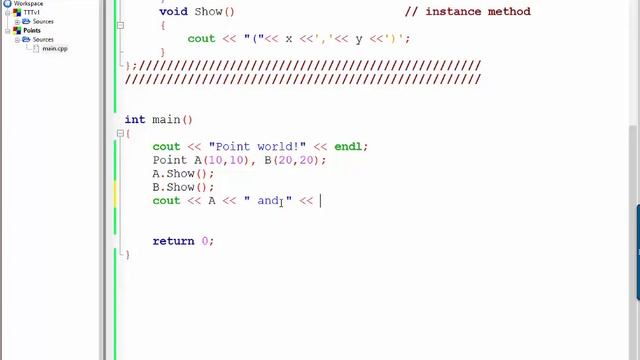 Points in C++ смотреть онлайн