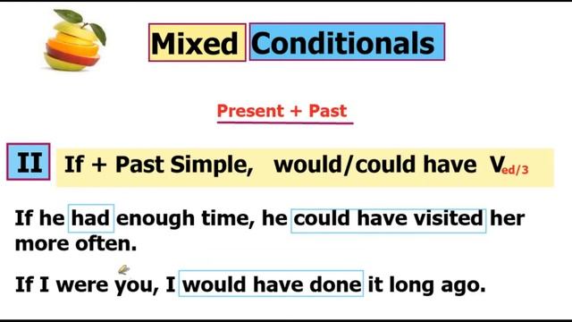 Условные предложения смешанного типа в английском языке Mixed Conditionals смотреть онлайн