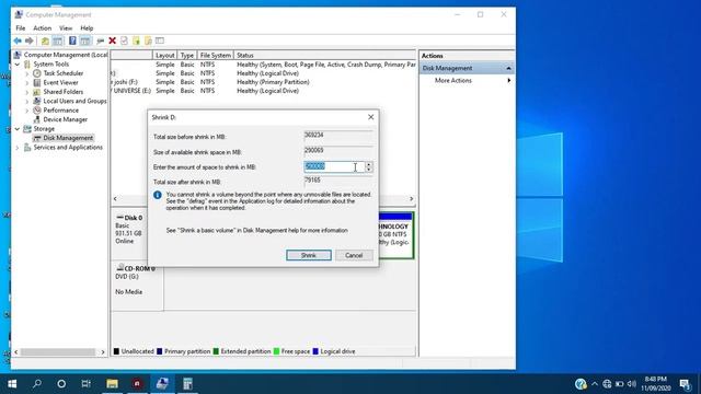 how to create new drive in windows 10 | how to create partition in windows 10 смотреть онлайн