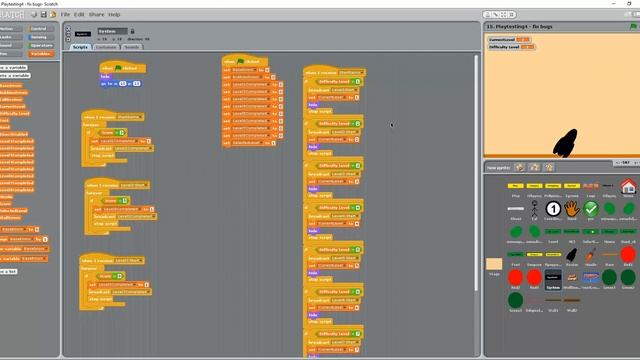 15. Playtesting4 fix bugs - Scratch & Kinect game смотреть онлайн