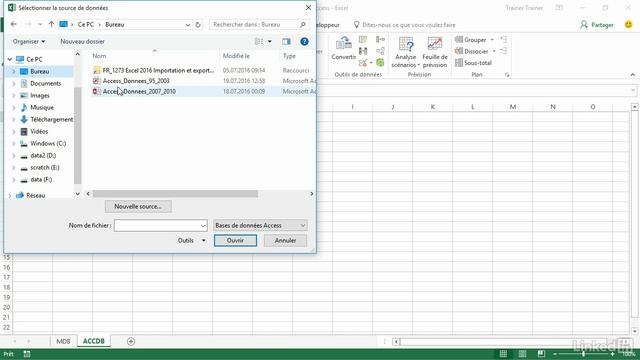 Tutoriel Excel 2016 : Importer des données Microsoft Access | video2brain.com смотреть онлайн