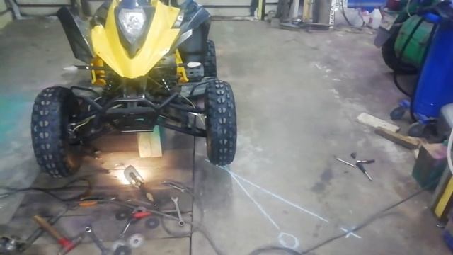 Квадроцикл рысь 150. УВЕЛИЧЕНИЯ ВЫВОРОТА КОЛЕС. смотреть онлайн