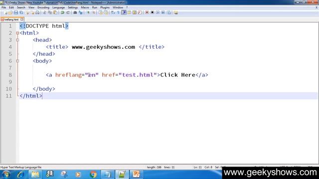 65. Example of hreflang Attribute in HTML (Hindi) смотреть онлайн